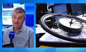 Laurent Durrieu, founder of the Teebike electric bicycle wheel in "La France Bouge