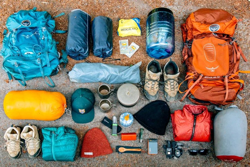 All the equipment you need for a bike trip