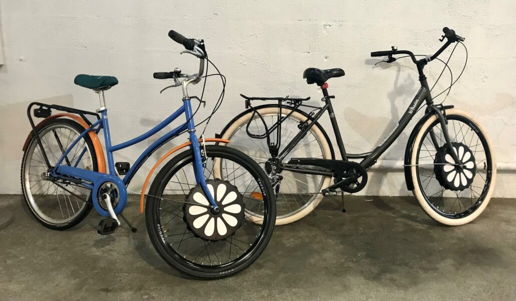 kit électrique velo Teebike monté sur différents types de vélos
